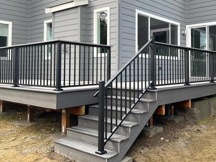 Residential deck construction project completed in Newcastle