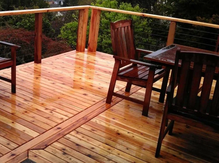Backyard deck project at a residential home in SeaTac, WA