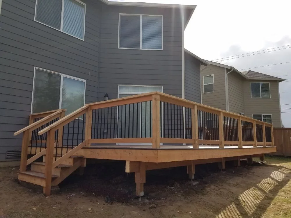 Residential deck construction project completed in SeaTac