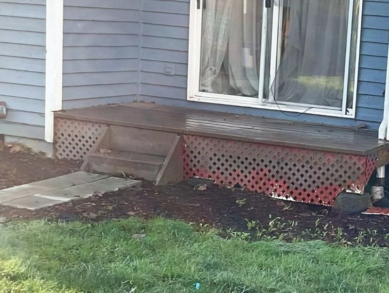 before deck replacement Auburn WA structural damage
