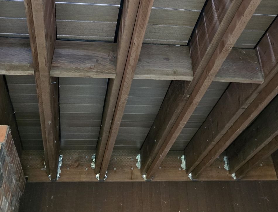 Reinforced pressure-treated deck framing with structural connections in Maple Valley, WA