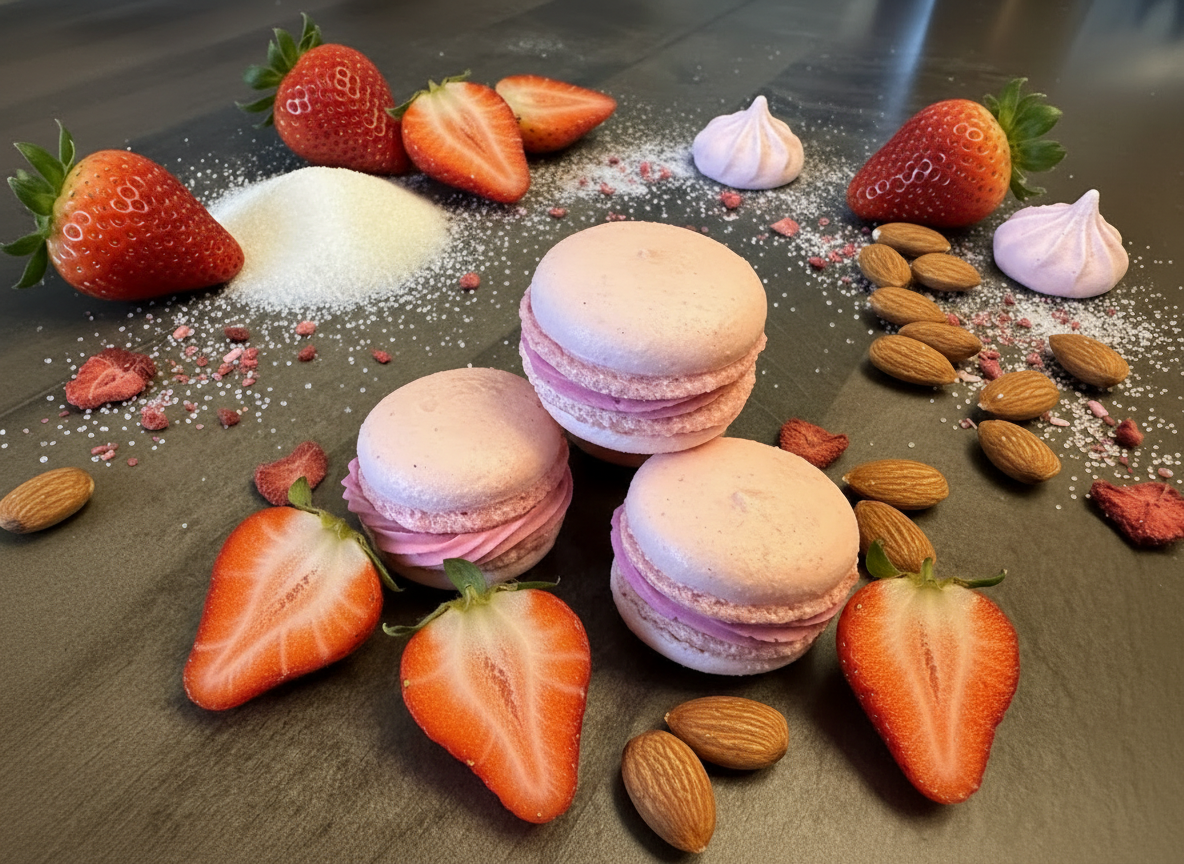Strawberry Macaron
