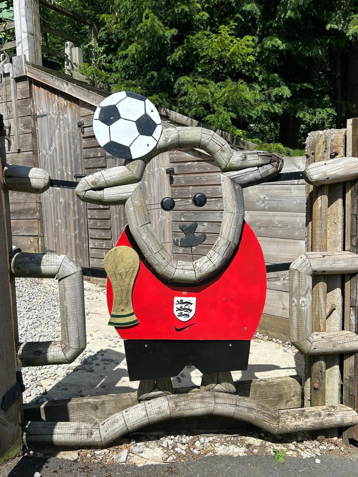 Penny dressed up for the World Cup - she's got an outfit for every occasion.