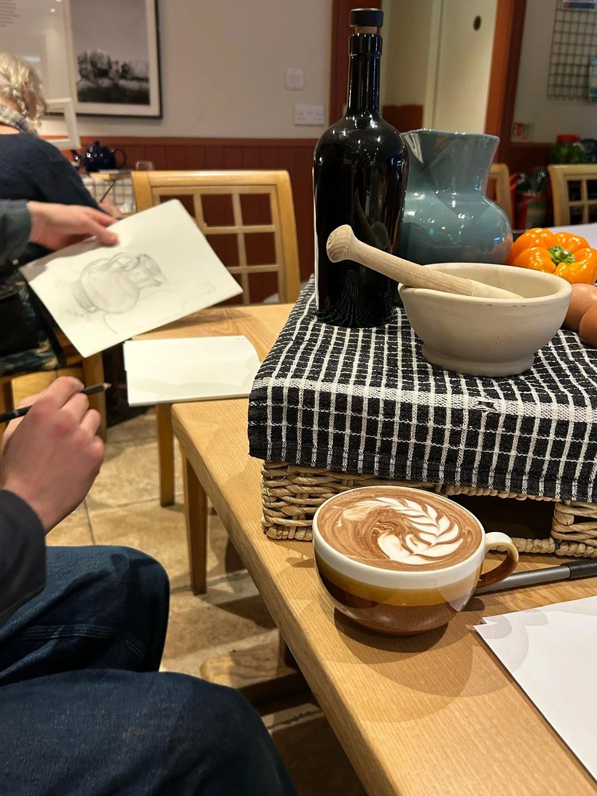 Sip & Sketch evening.
