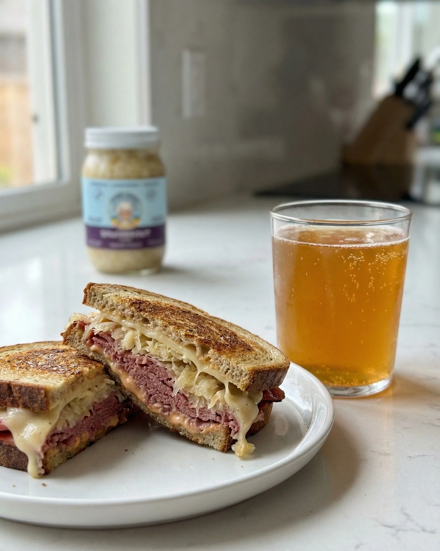 Going green for St. Patrick&rsquo;s Day tomorrow? ☘️ You already know a Reuben sandwich is nothing without that fermented crunch! 🥪🔥

Go green and actually stay healthy, grab our recipe on the website (link in bio). And pair it with a cold kombucha