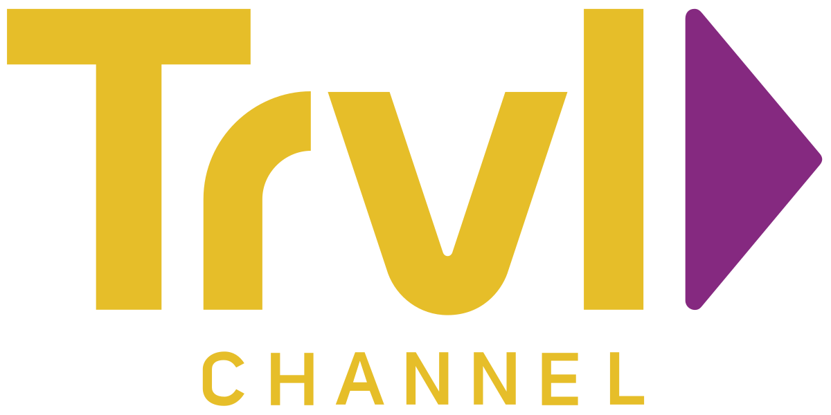 Logo of TV1 Channel with gold and purple design.