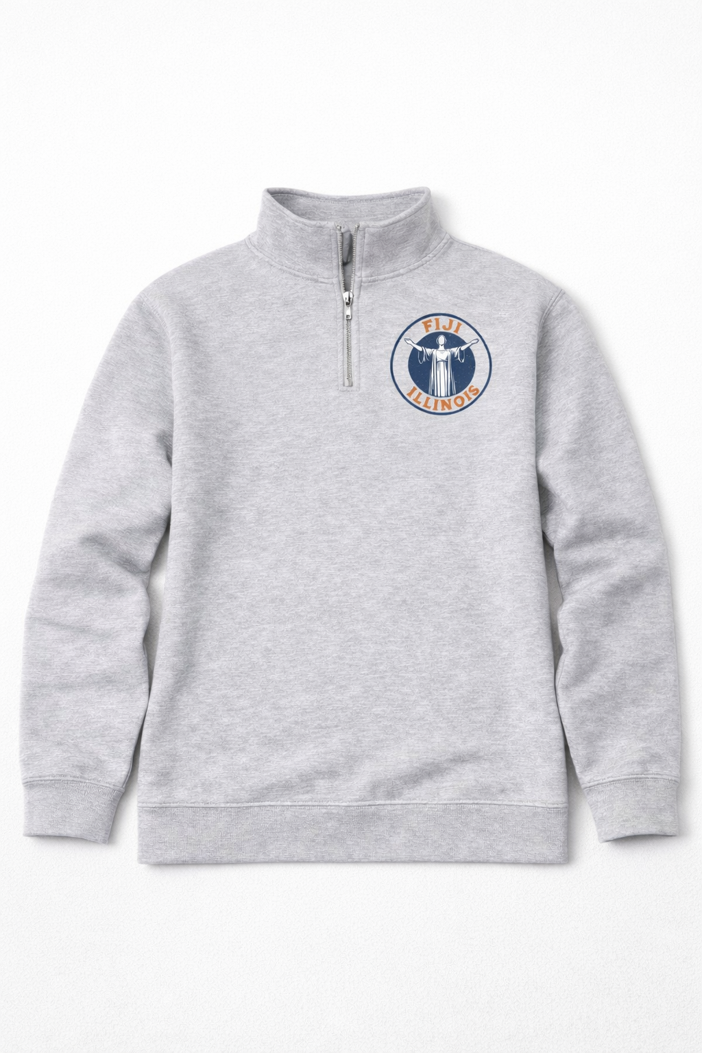 FIJI Illinois Classic Quarter-Zip – Heather Gray