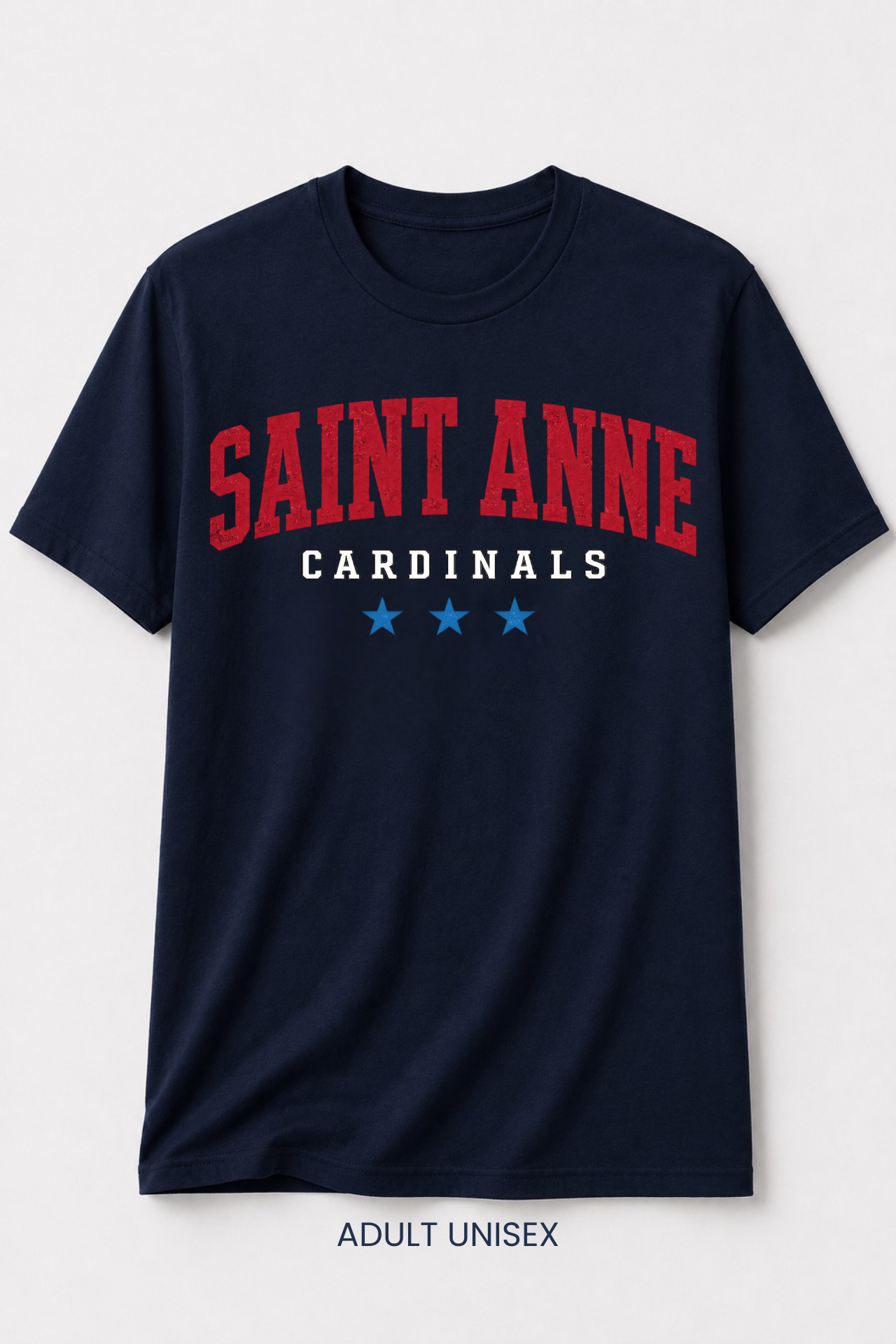 St. Anne Cardinals Vintage Red, White & Blue Spirit Shirt | Youth & Adult Sizes