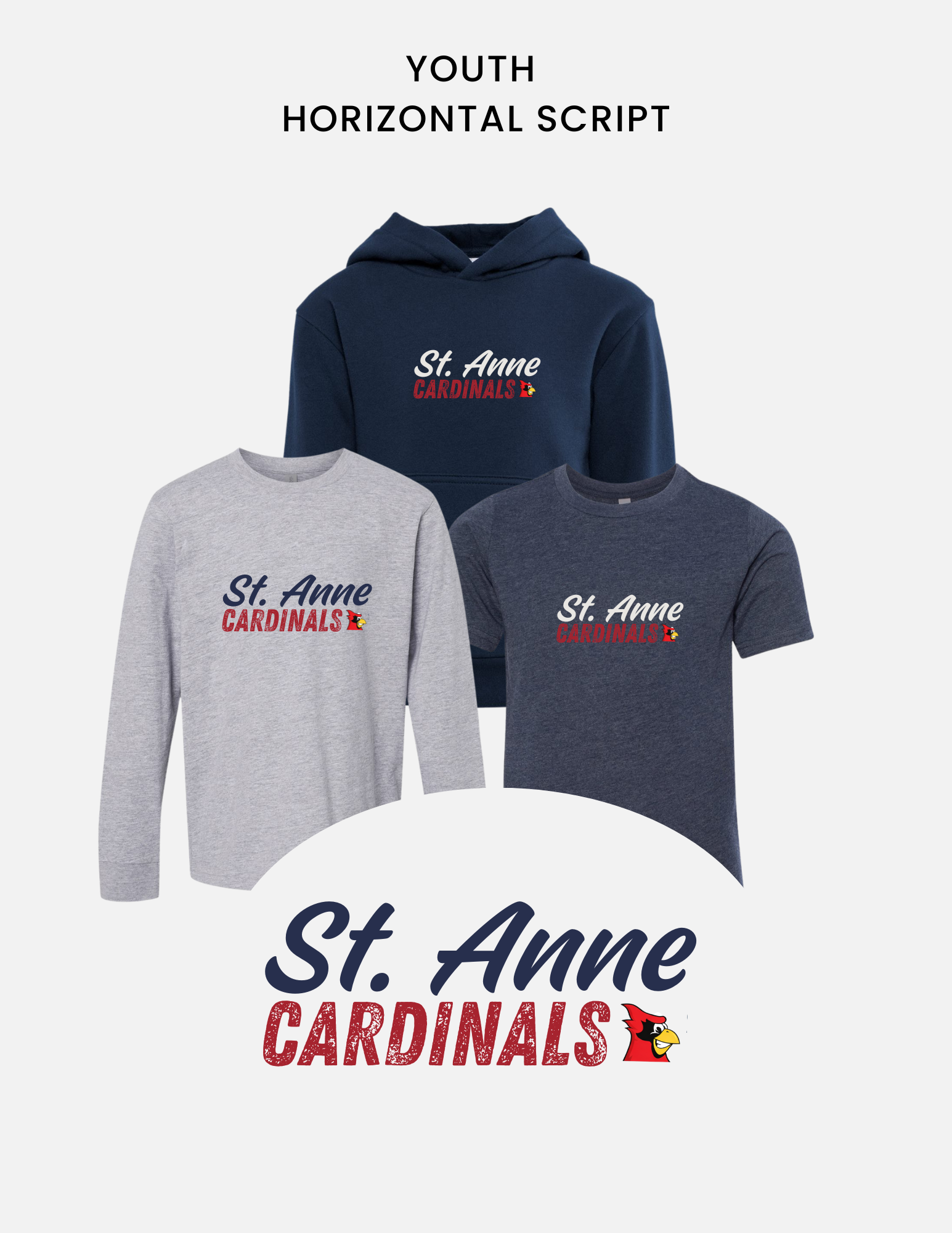 PRE-K & YOUTH | St. Anne - Script Horizontal
