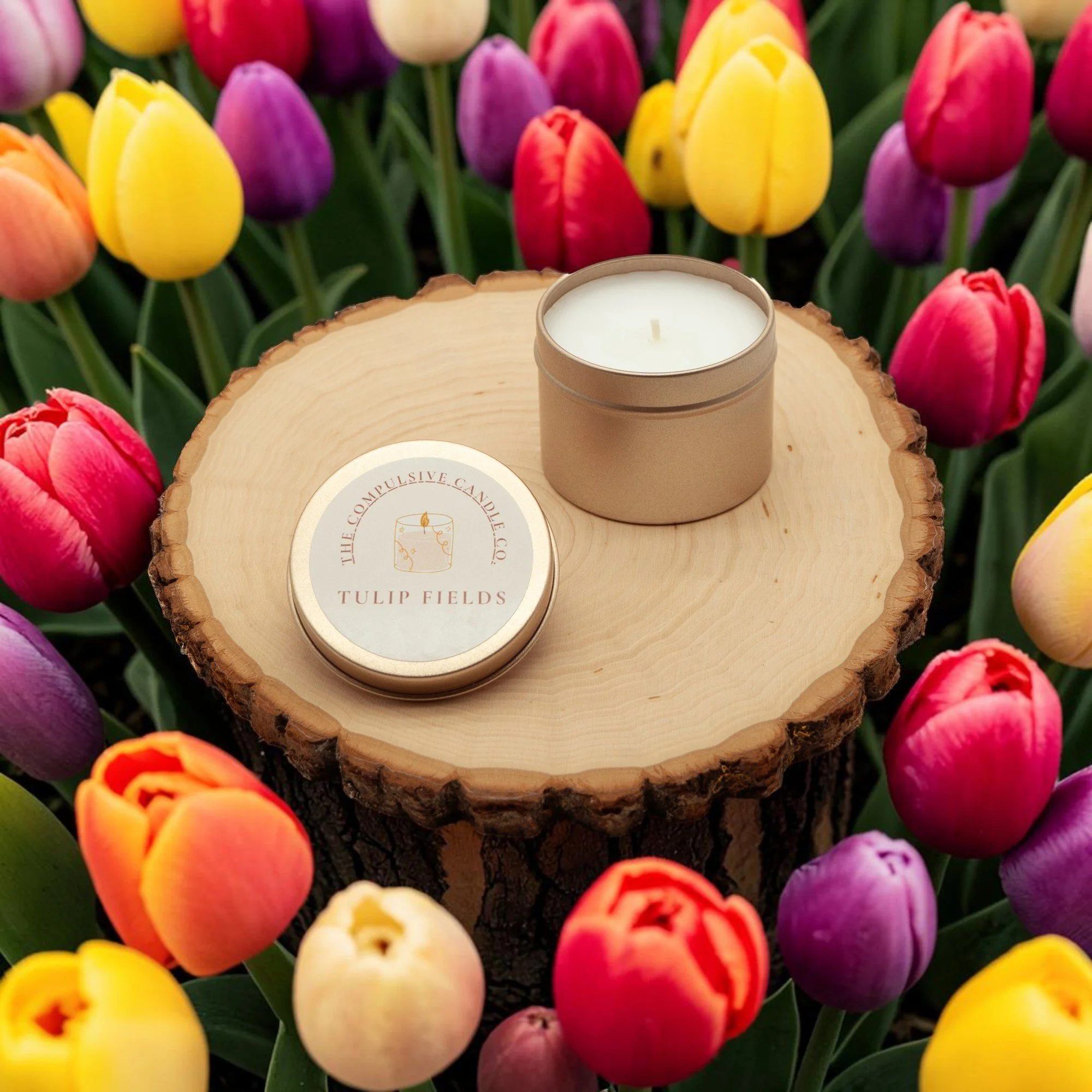 Tulip Fields (3oz Mini Candle)