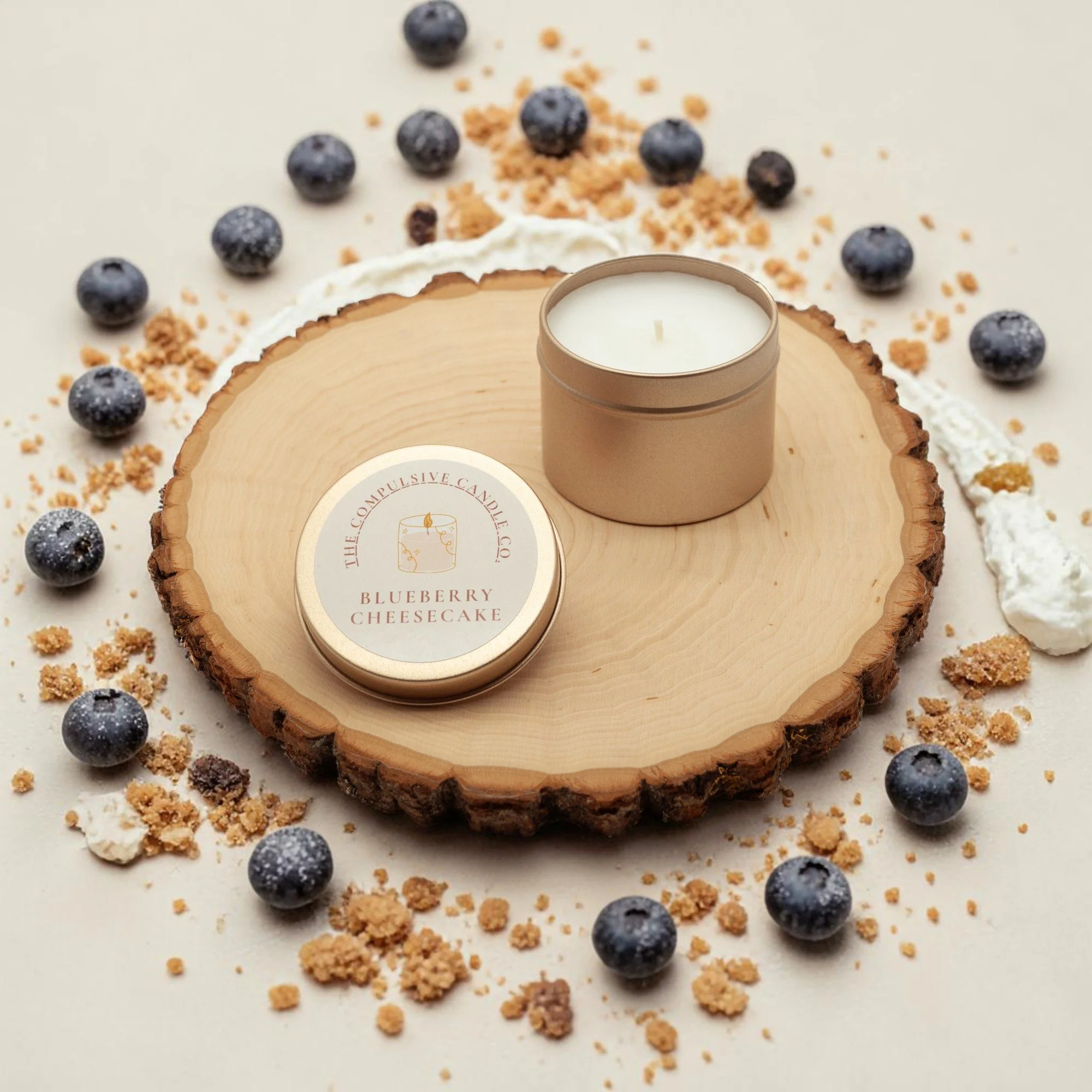 Blueberry Cheesecake (3oz Mini Candle)