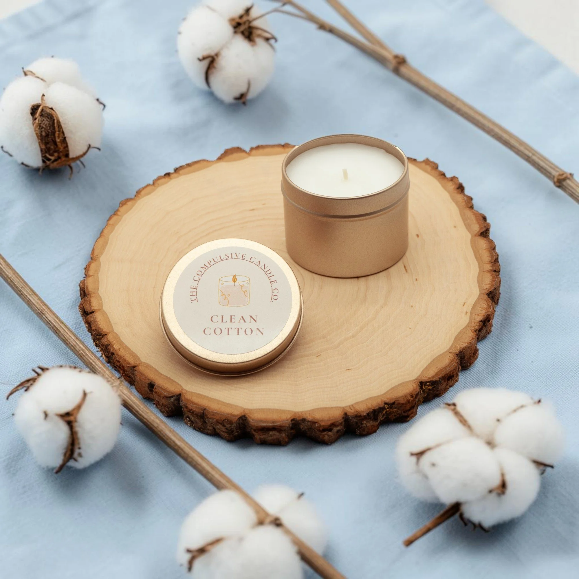 Clean Cotton (3oz Mini Candle)