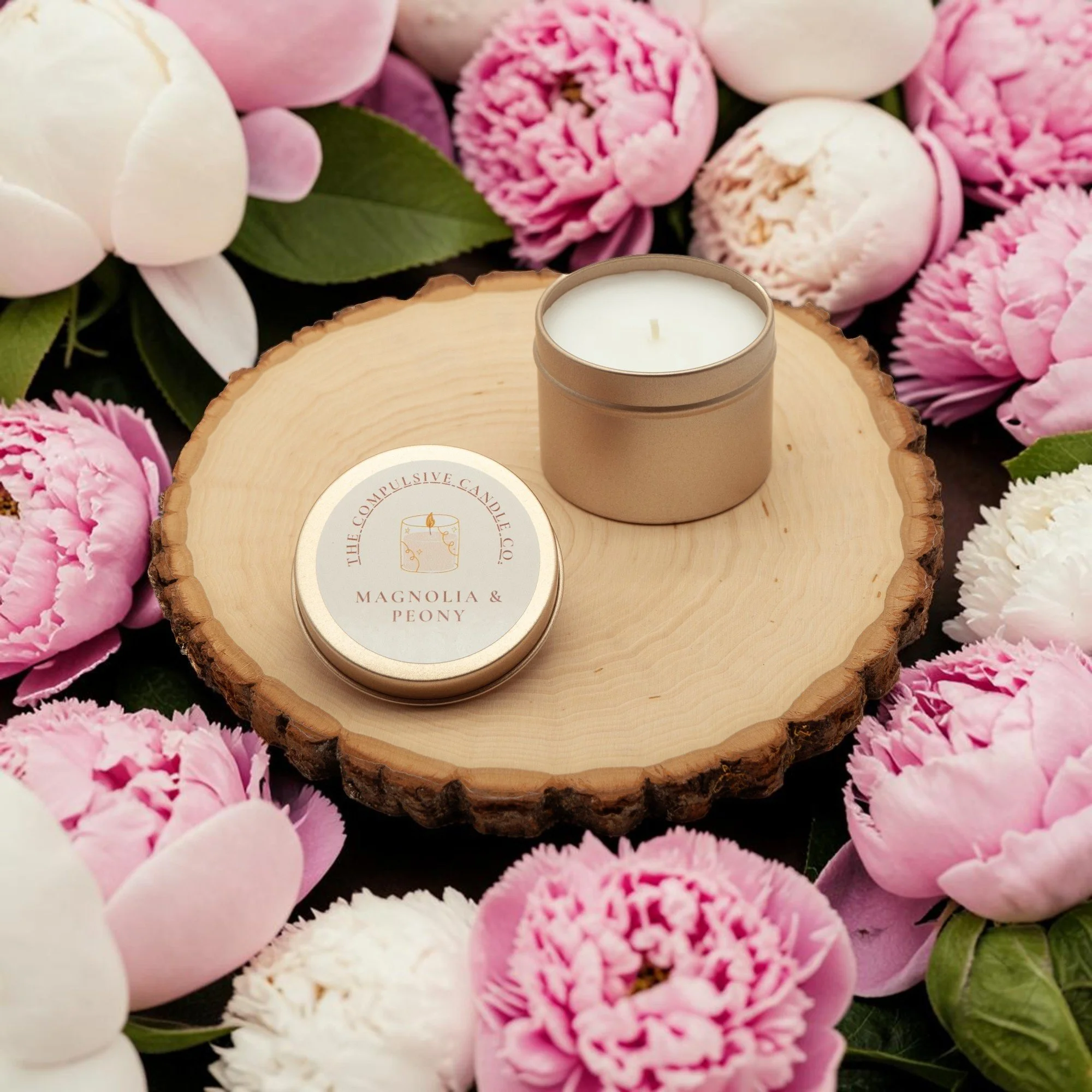 Magnolia & Peony - (3oz Mini Candle)