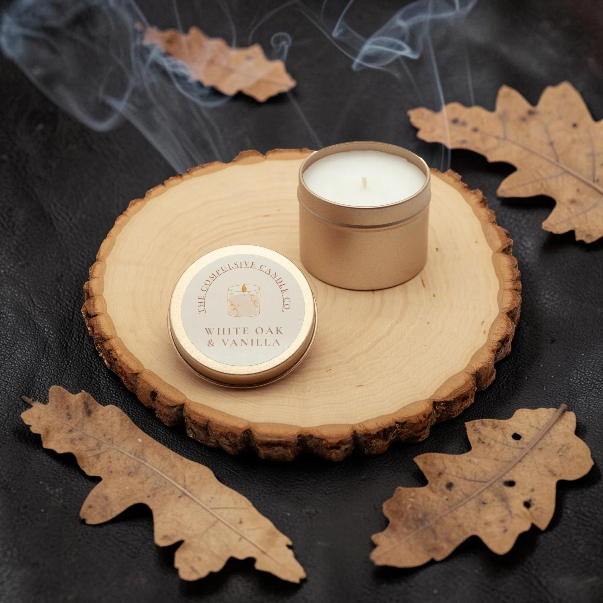 White Oak & Vanilla (3oz Mini Candle)