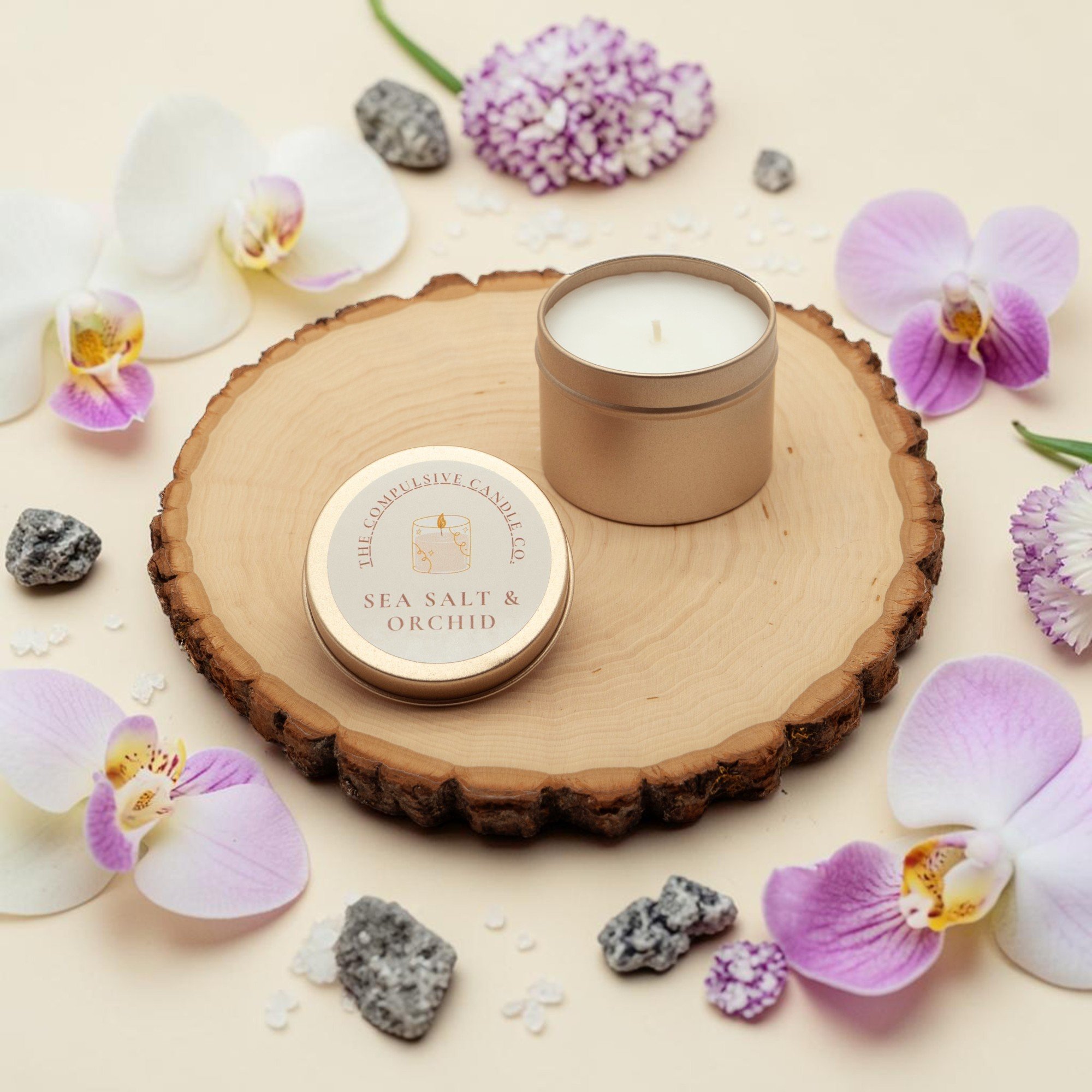 Sea Salt & Orchid (3oz Mini Candle)