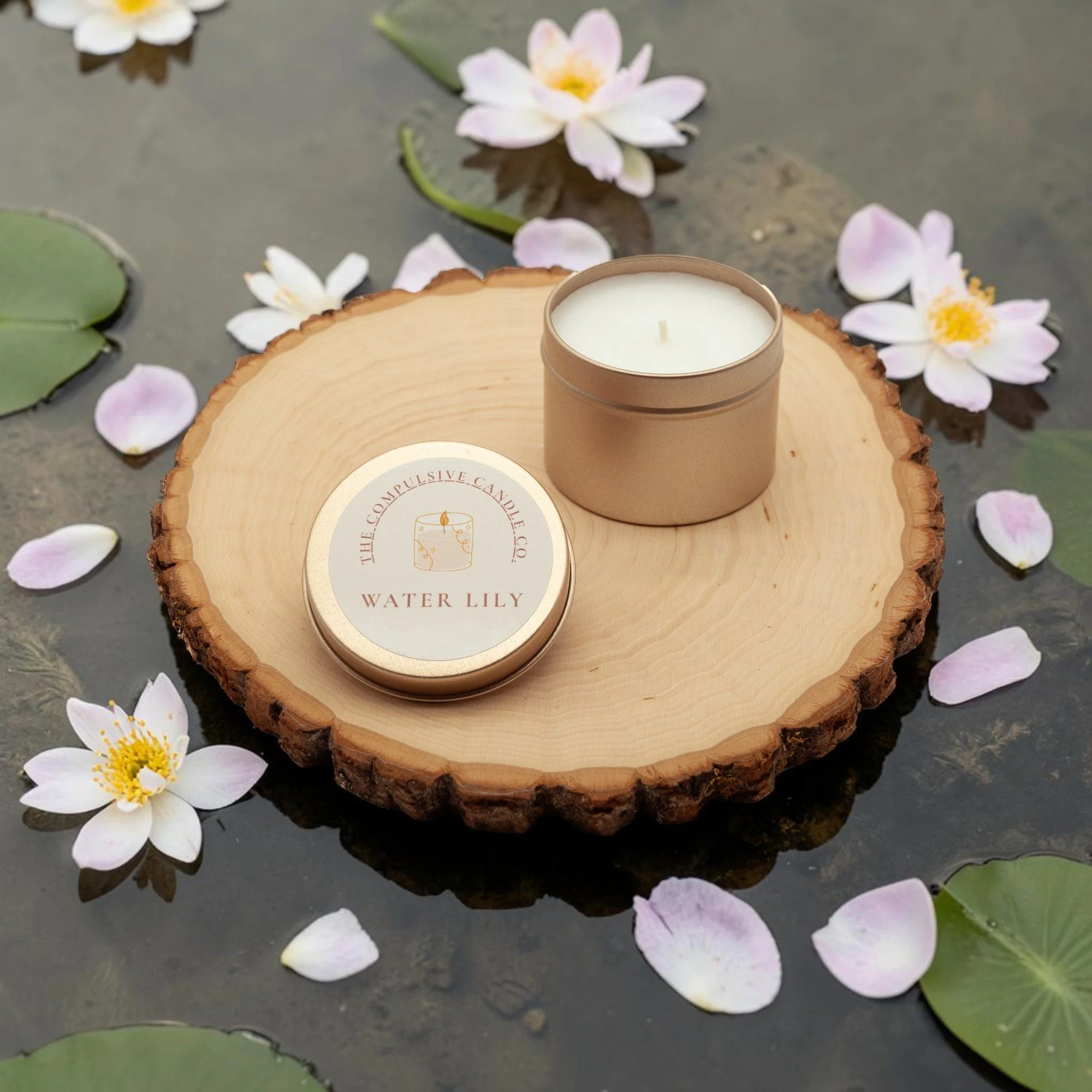 Water Lily (3oz Mini Candle)