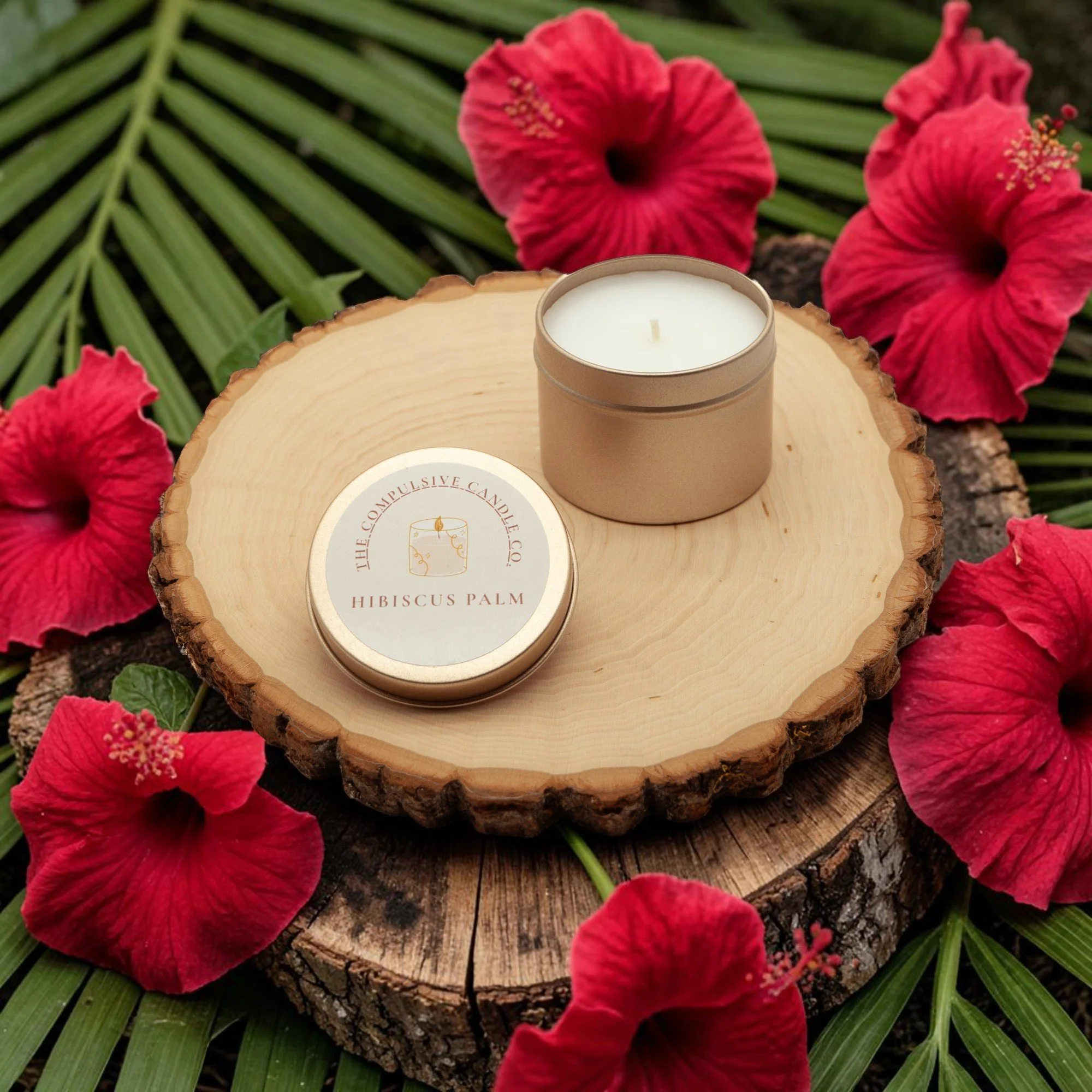 Hibiscus Palm (3oz Mini Candle)