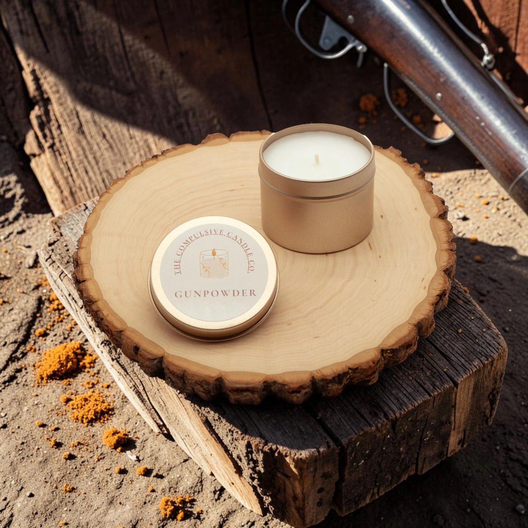 Gunpowder (3oz Mini Candle)