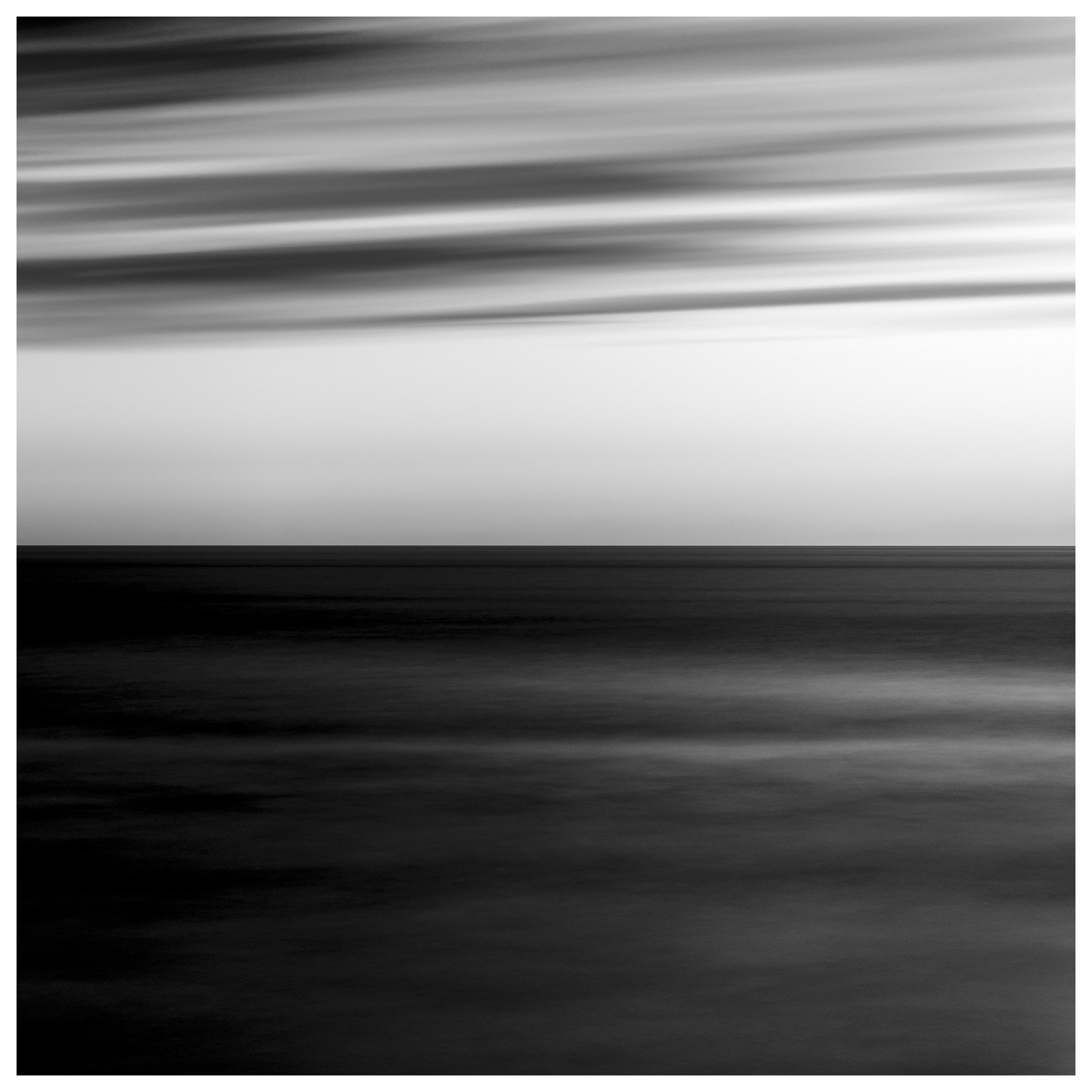 Fine Art Black and White abstract Seascape photograph of Indian Beach, Ecola State Park, Oregon.