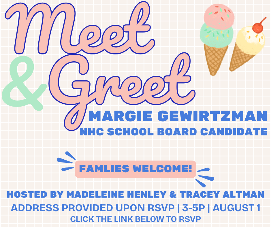 Meet and Greet Margie! All ages ice-cream social Hosted by Madeleine Henley and Tracey Altman