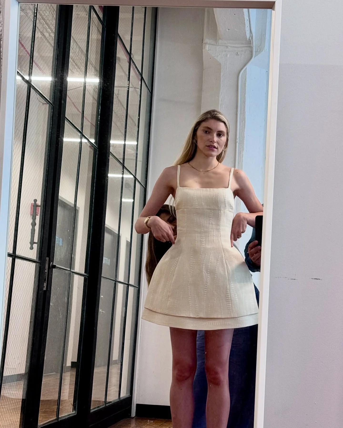 @liebers_studio  Distressed Linen Dress.  #hourglass #newtorkfashion