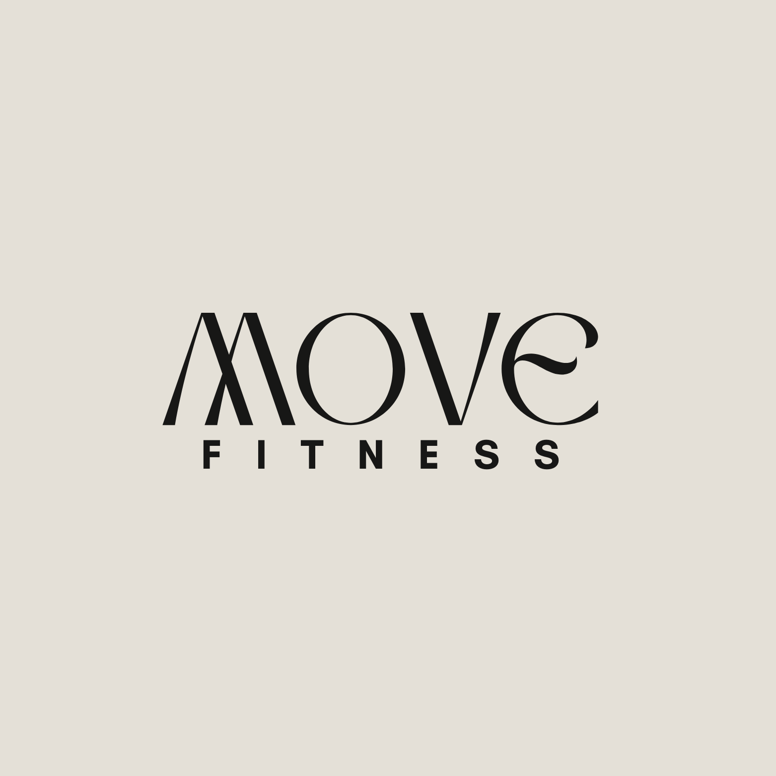 Move Fitness logo with stylized text on a light background