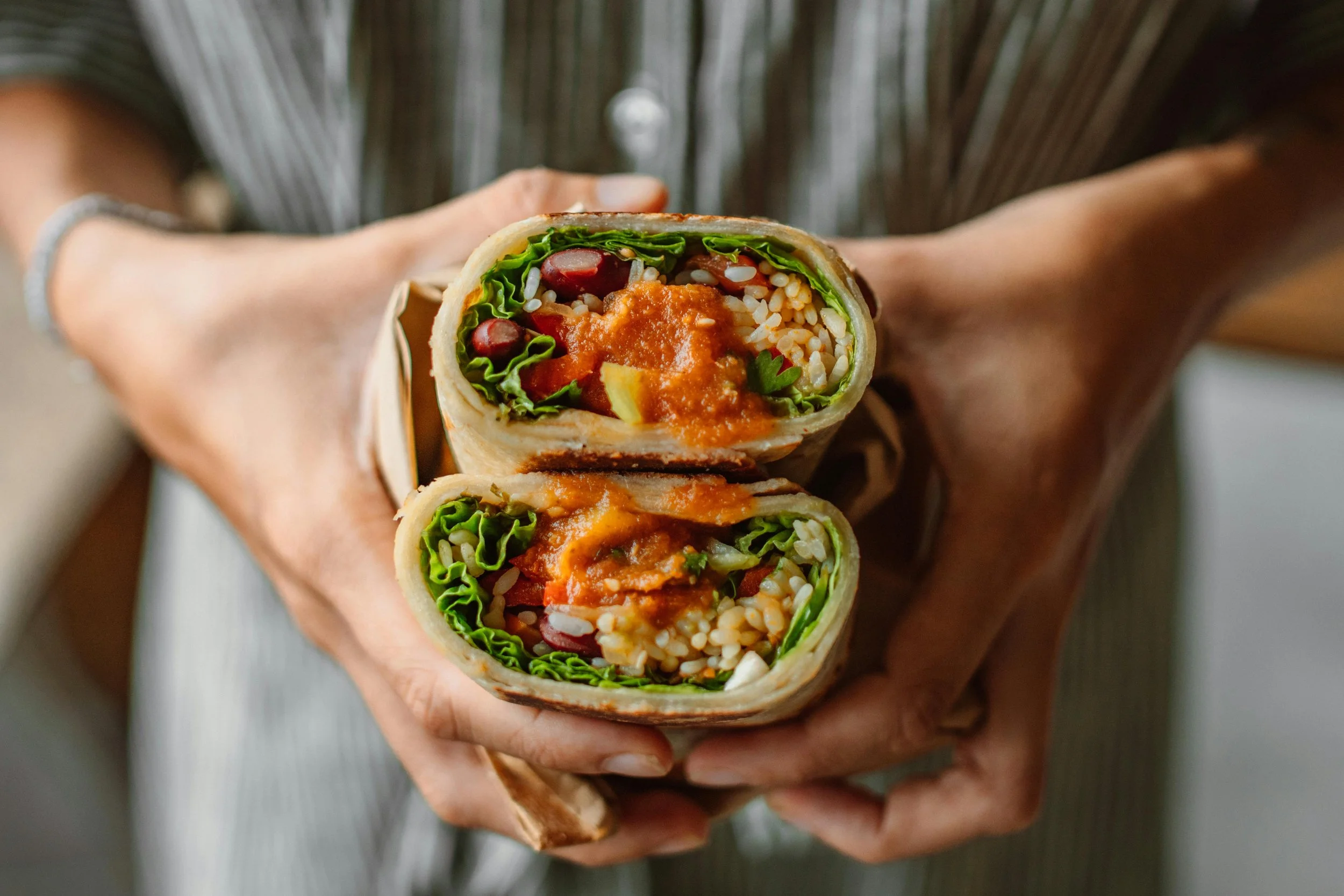 Hummus Veggie Wrap