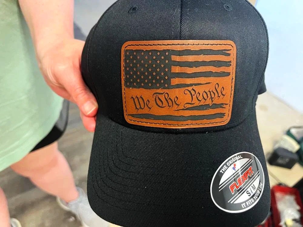 Lasered hat patch