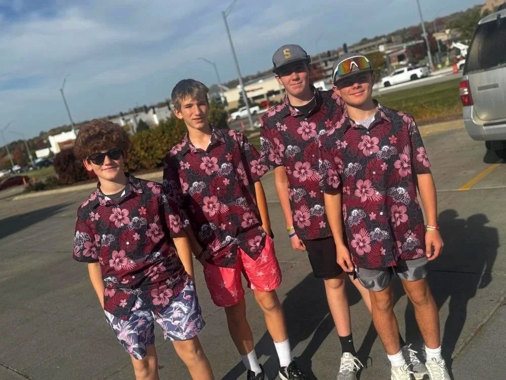 Sublimated Hawaiian shirts made for BDS schools