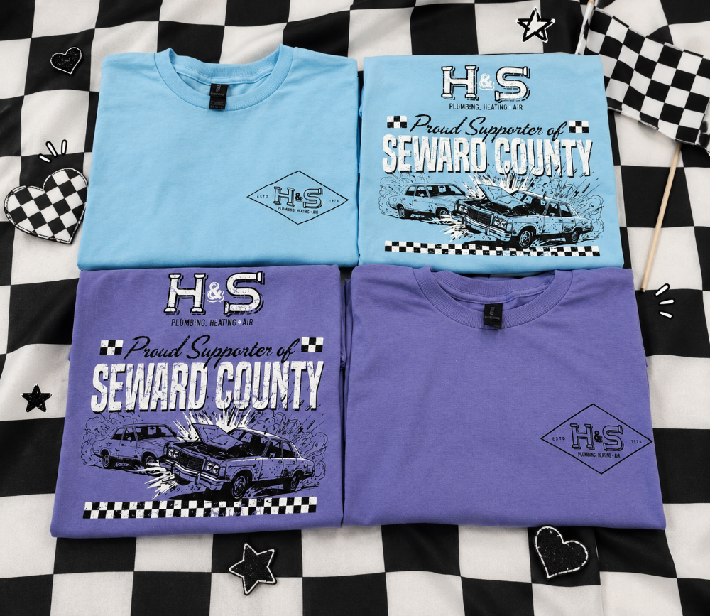 Screen-Printed shirts for H&S Seward County Racing 