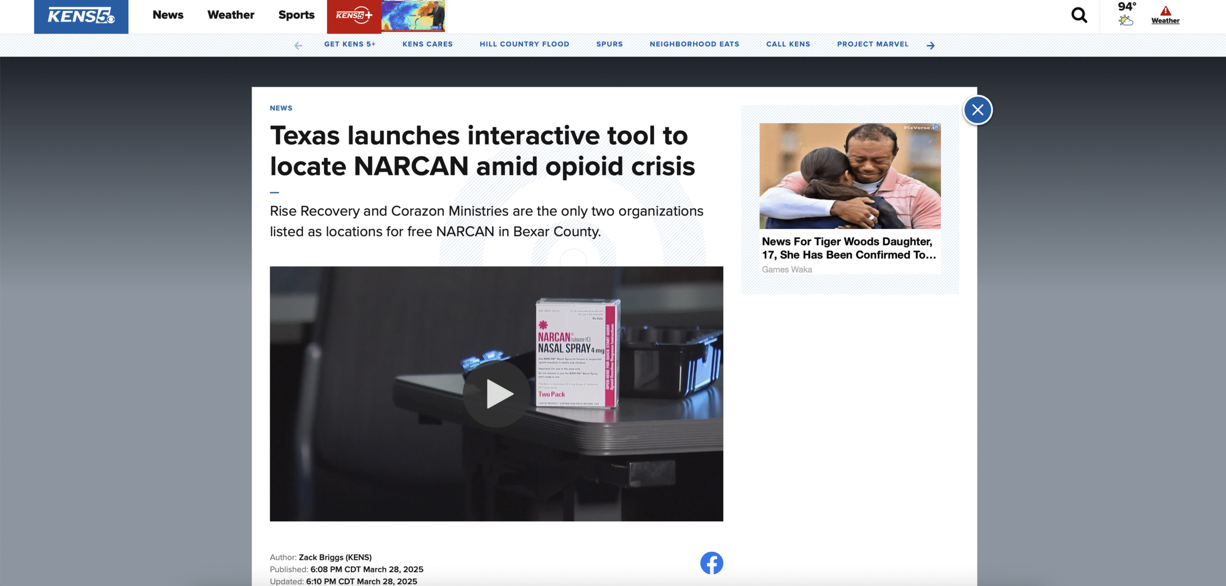 Texas Launches Interactive Narcan Locator Map