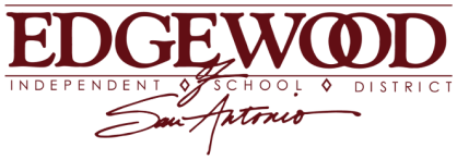 Edgewood Independent School District logo with text and signature style.