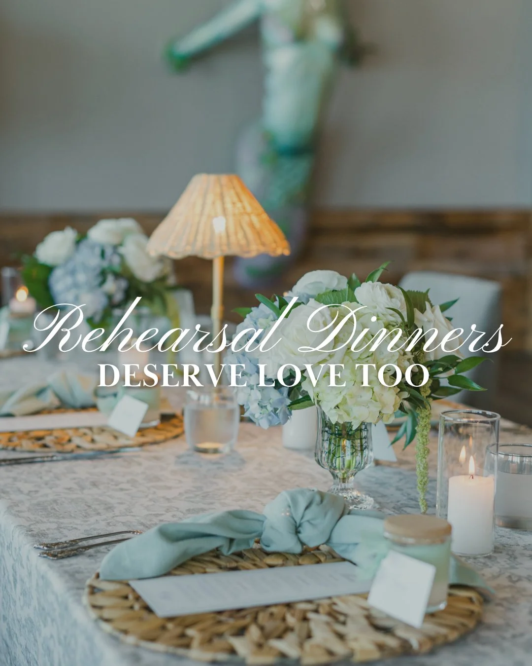 Because your rehearsal dinner is for spending time with loved ones, not stressing over details. That&rsquo;s what I&rsquo;m here for.

Now booking 2026 + 2027 wedding weekends. Click the link in my bio to secure your date, and let&rsquo;s make your e