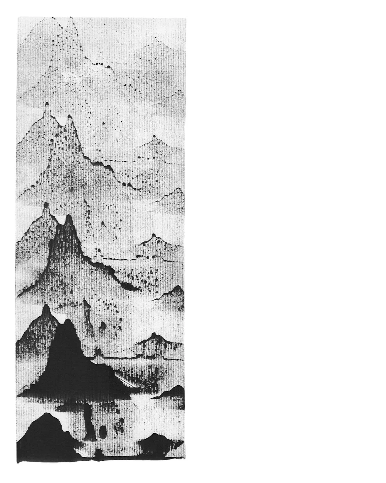 Sumi ink play using a lino roller ⚪️

PS - go vote