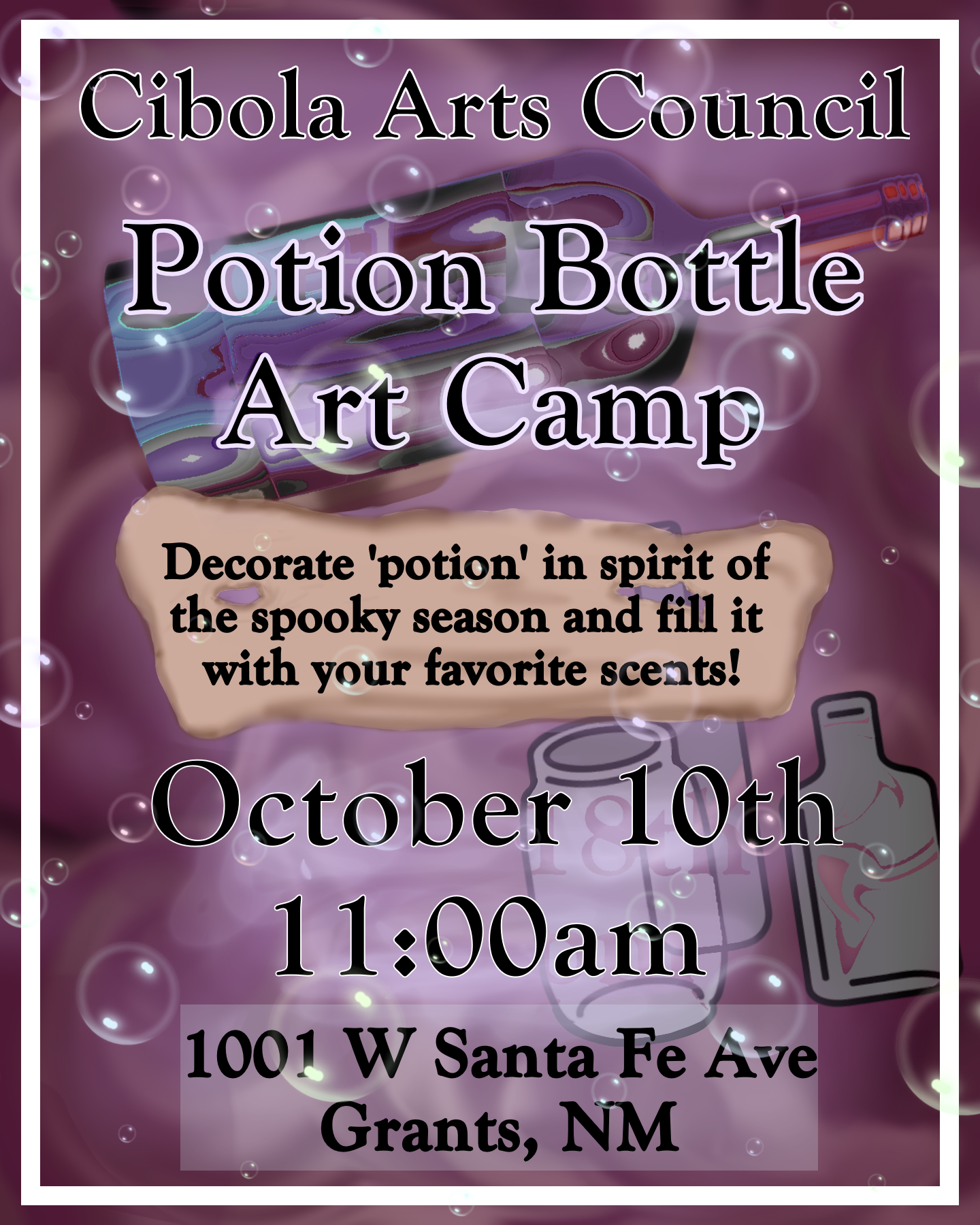 Potion Bottle Art Class