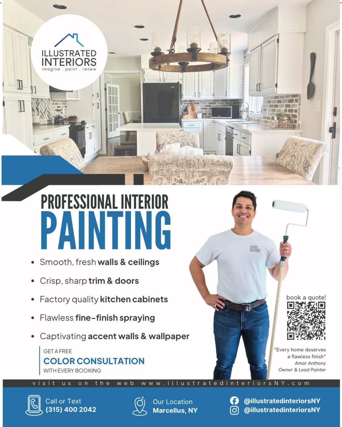 ✨ Excited to share my new flyer! If you or someone you know is ready to refresh their home with a flawless paint finish, let&rsquo;s connect. Quality work, done right.

Call or text today! 

315 400 2042 

Or head to the  site!

illustratedinteriorsN