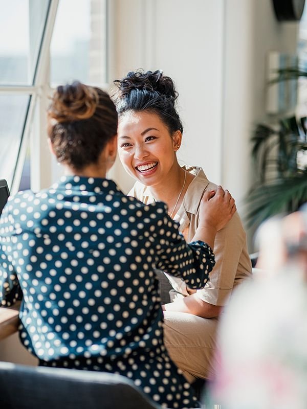 Stroke survivor working on word-finding strategies during aphasia therapy session