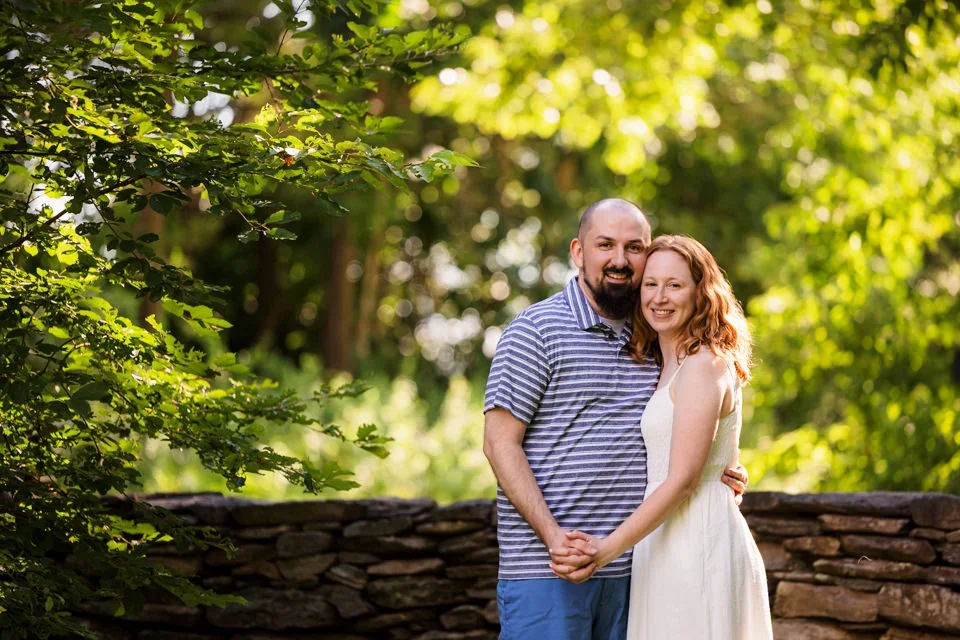 Candid Engagement Portrait in Natural Light