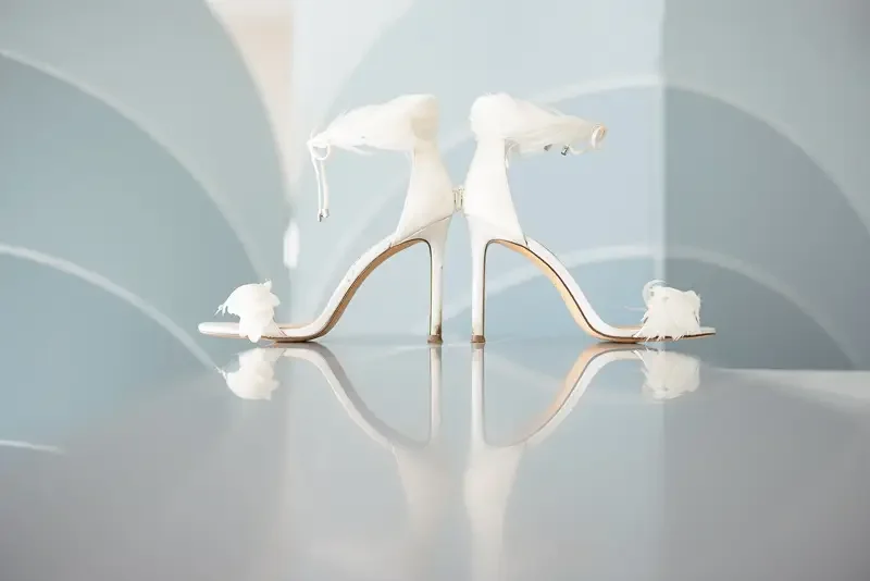 Bride’s White Wedding Heels – Sarasota Wedding Details