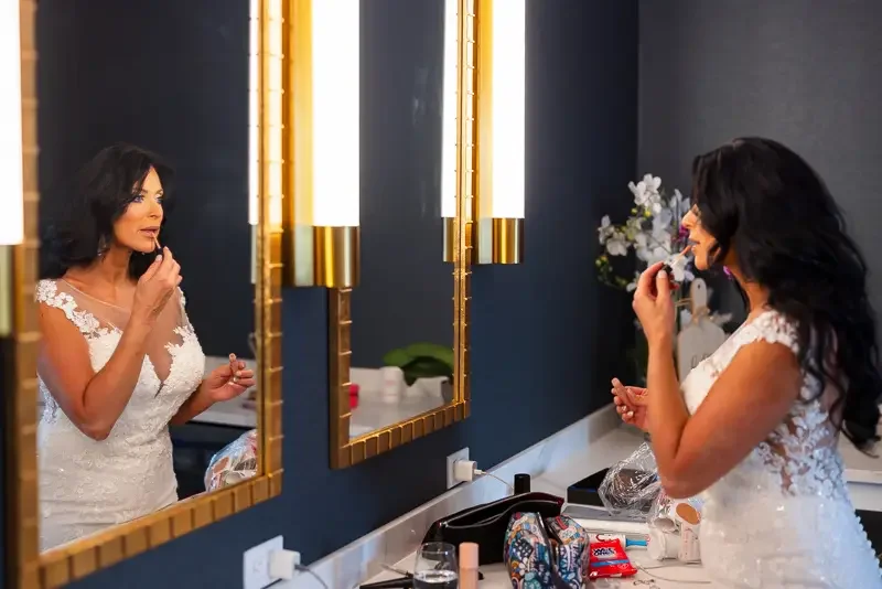 Bride Getting Ready Bridal Suite Portrait – Wedding Day