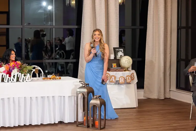 Bridesmaid Speech at Beach Wedding Reception