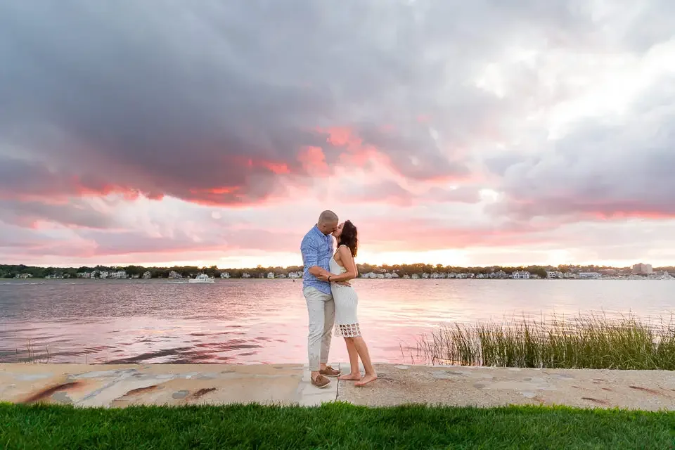 Golden Hour Love: A Waterfront Engagement Session