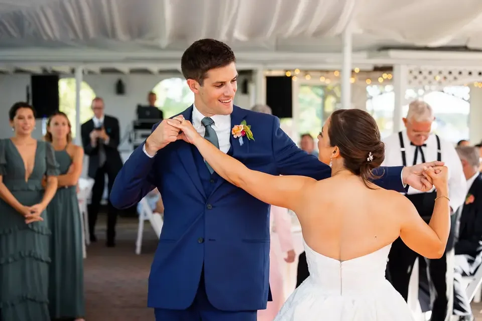 Joyful First Dance During Wedding Reception