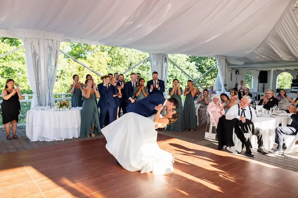 Emotional First Dance Surrounded by Loved Ones