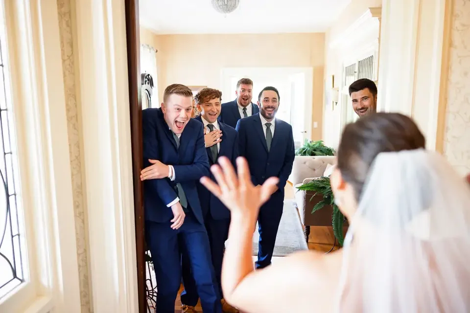 Groom’s Emotional Reaction During First Look