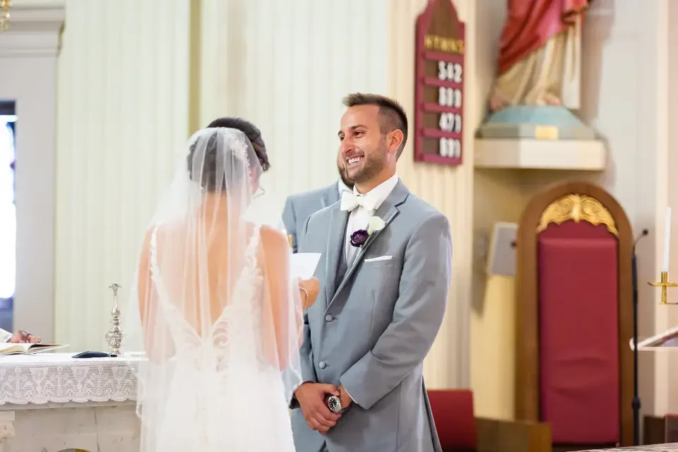 Groom During Wedding Vows