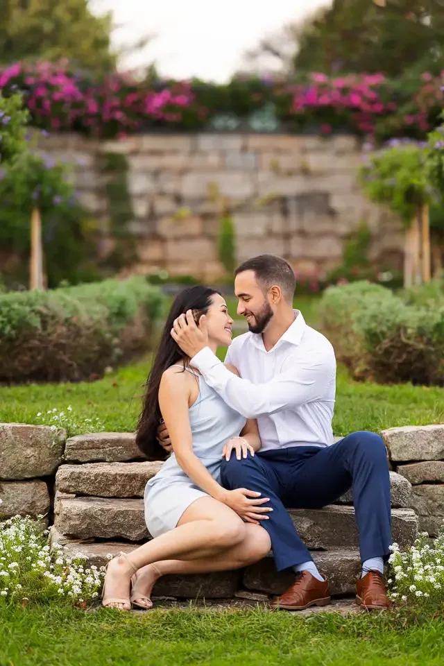 Garden Engagement Portrait