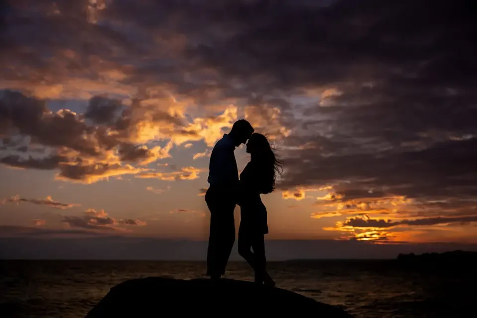 Sunset Silhouette Engagement