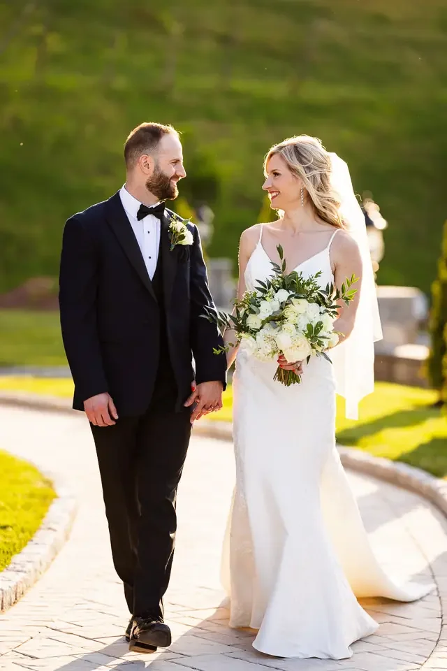 Golden Hour Wedding Walk at Aria in Prospect