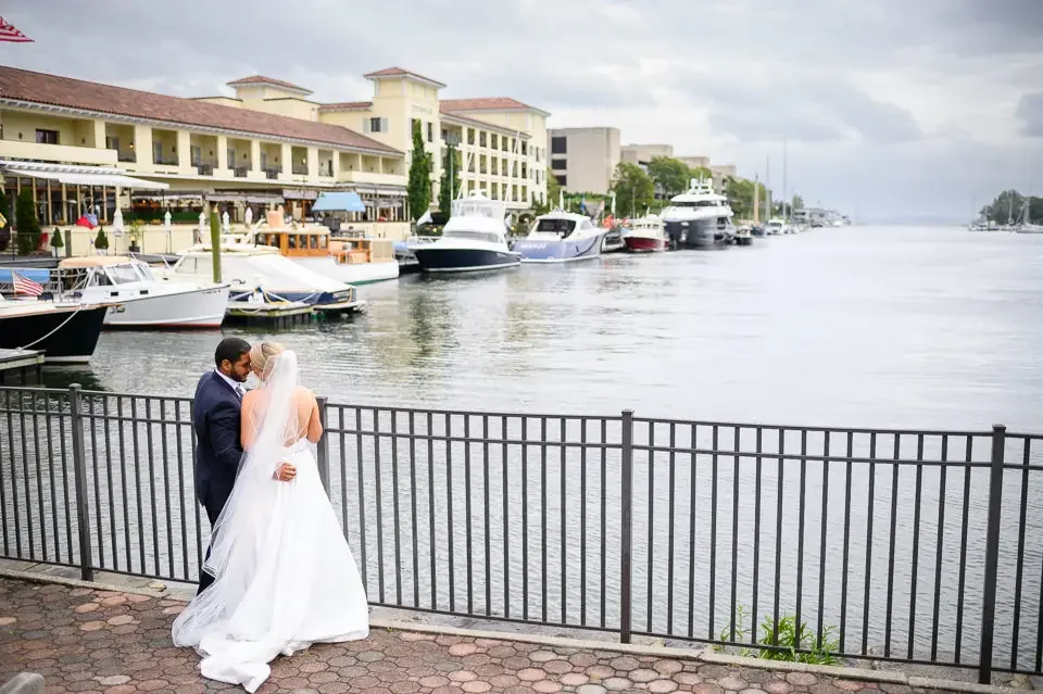 Waterfront Wedding Portrait